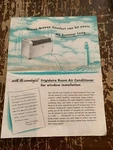 1951 Frigidaire Air Conditioner Catalog Central Electric Co Davenport Iowa. Fixed Price $30.00.