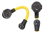 Onetak Nema Right Angle 5-15p To 6-30r 120v 15 Amp 3 Prong Male Yellow/black. Fixed Price $36.54.