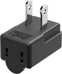 Right Angle Adapter, Plugrand 2-prong 90 Degree Downward Angled Ac Pola. Fixed Price $15.28.