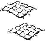 2 Pcs Cargo Net,11.8 Inch X11.8 Rack Bungee Net 6 Adjustable Hooks For Bike. Fixed Price $15.90.