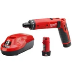 Milwaukee Electric Screwdriver 4-volt Li-ion Cordless 1/4 In. Hex 2-battery Kit. Fixed Price $143.09.