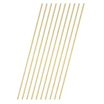 Tynulox 10 Pcs 2.2 Mm Dia Brass Rod 6" Length Solid H62 Round Length:6". Fixed Price $16.17.