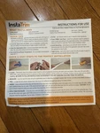 Instatrim Peel & Stick Flexible Plastic Trim W/ Corner End Caps Gray 10ft. Fixed Price $15.00.