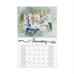 Personalized Wall Calendar 2025 11x 8.5in Watercolor Oil Painting Effect Photo. Fixed Price $52.00.