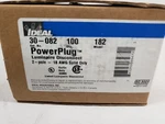 Bx/100 Ideal 30-082 Powerplug Luminaire Disconnect Model 182 2 Pole 18awg. Fixed Price $84.56.