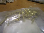 #10-32 X 1" Slotted Drive Round Head Brass Machine Screw Qty 50. Fixed Price $18.00.