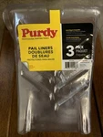 Purdy Pail Liners 3pk Clear Plastic Painter Efficient Easy Removal 14t931000 New. Fixed Price $13.95.
