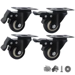 2 Inch Caster Wheels,set Of 4 Heavy Duty Casters,with Brake,no Noise Locking Pol. Fixed Price $14.70.