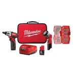 Milwaukee 2482-22 M12 Screwdriver Kit W/free Led Work Light And 40pc Bit Set. Fixed Price $145.95.