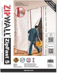 Zipwall Zipfast Reusable Barrier 5' Panel For Dust Barriers, Zf5 , White. Fixed Price $71.99.