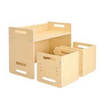 Vevor Weaning Table And Chair Set Montessori Toddler Desk With 2 Chairs Wood. Fixed Price $60.99.