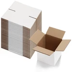 6x6x6 Shipping Boxes White 40 Pack Calenzana Corrugated Mailing. Fixed Price $38.07.