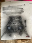 New Art Pop Auto Ody West Graffiti Acrylic Spray Paint Original 22x28. Fixed Price $35.00.