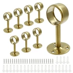 Biaungdo 1-1/4 Inch Gold Stainless Steel Ceiling Mount Curtain Rod Brackets, .... Fixed Price $19.19.