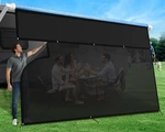 ** New Rv Awning Sun Shade Screen With Zipper 8' X 10 3" 1200d Oxford Cloth. Fixed Price $59.99.