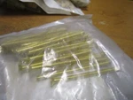 #8-32 X 3" Slotted Drive Flat Head Brass Machine Screw Qty 25. Fixed Price $15.00.