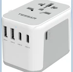 Tessan Universal Travel Adapter, International Power Adapter 5.6a 3 Usb C 2. Fixed Price $12.99.