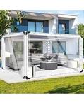 Foundgo 10' X 20' Clear Tarps Heavy Duty Pvc Vinyl 20 Mil Thick Tarpaulin Glas. Fixed Price $143.99.
