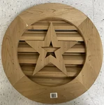 Wood Round Louver Vent Als 18 In. Cedar Attic Siding Ventilation Outdoor New. Fixed Price $49.99.