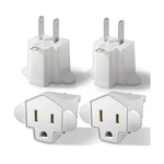 Portable 3 Prong To 2 Outlet Adapter, Fireproof 392 3-2 Adapt. Fixed Price $14.09.