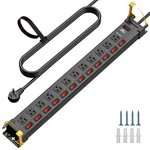 12 Outlets With Individual Switche Surge Protector Metal Power Strip (1020j),9ft. Fixed Price $56.99.