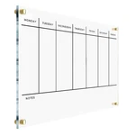 Weekly Wall Board Acrylic Calendar - Personalized Planner 2026, Horizontal.... Fixed Price $44.18.
