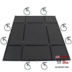 Pickup Truck Bed Tarp (7 1 W X 7 6 L) - Heavy Duty Short Black Solid. Fixed Price $88.99.