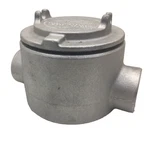 Guac59 Crouse Hinds Round Conduit Outlet Box Feed Through With Cover 1.5" Hubs. Fixed Price $284.99.