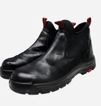 Rockrooster Chelsea Boots Mens 15 Wide Steel Toe Black Red No Insoles Workwear. Fixed Price $42.78.
