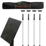 Safeacet 4 Pack Stainless Steel Zipper Walls Poles Kit, 12ft 12 Feet, Black. Fixed Price $196.99.