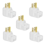 5 Pcs 12-position Adjustable Nema 5-15p Right Angle Plug,15a 125v 3-prong Ac .... Fixed Price $37.28.