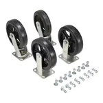 Vestil D-ck4-mr8-2 8"x2" Mold-on-rubber Caster Kit 2400# Cap, Pk4. Fixed Price $135.99.