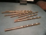 (11) 9/64" Hss 135 Split Point Black & Gold Finish Fmt Jobber Drill. Fixed Price $16.00.