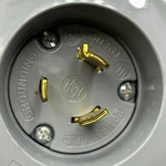 Arrow Hart 6235 Locking Flanged Inlet 20a 480vac 2p 3w Nema L8-20p. Fixed Price $9.52.