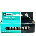 10 Rolls Panduit Pmdr-0 Pan-code Wire Marker Tape, White, Polyester Made In Usa. Fixed Price $16.53.