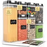 Simply Gourmet Airtight Food Storage Containers With Lids 7 Piece Assort. Fixed Price $43.35.