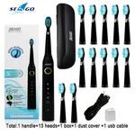 Electric Toothbrush Sg507 Whitening Black Sonic Toothbrushes 13 Brush Heads. Fixed Price $37.99.