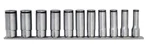 Koken #rs3350m/11 - 3/8" Sqr.dr. Socket Set 8-19mm 6 Point L. 55mm Nut Grip 11pc. Fixed Price $185.00.