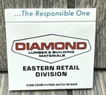 Vtg Diamond Lumber & Building Materials Eastern Retail Division Matchbook. Fixed Price $10.49.