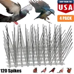 4 Pack Bird Spikes For Birds Pigeons Ft Anti Squirrel Cat Fence Spike Usa. Fixed Price $13.89.