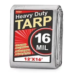 Keten Tarps Heavy Duty Waterproof 12x16 Feet, Extra Thick 16 Mil, Tear & Fade.... Fixed Price $52.94.