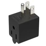 90 Degree Adapter Right Angled Downward Usa 3-prong Down Angle, Black. Fixed Price $19.34.