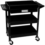W54006wilmar Corp. / Performance Tool 3 Shelf Utility Cart W/drawer. Fixed Price $214.29.