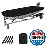 Grondnictory Jon Boat Cover 12-14ft 420d Waterproof Covers Fits 14. Fixed Price $67.64.