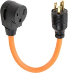 Nema L6-30p To 6-50r Adaptor Welder Dryer Ev Charger Power Cord Adapter Black. Fixed Price $25.63.