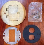 Wiremold 895gfi Brass Floor Box Round Carpet Coverplate 5 " X 4 W. Fixed Price $75.00.