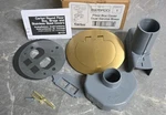 Carlon E97br2d Brass Floor Box Cover Duplex Receptacles And Two Data Ports. Fixed Price $124.99.