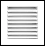 Hvac Premium 24'' X Aluminum Exterior Gable Louver Vent With Mesh - White. Fixed Price $89.10.