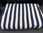 Vintage Ralph Lauren Carlisle White Blue Stripes King Size Flat Sheet. Fixed Price $19.99.