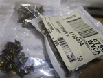 #10-13 X 1/2" Flat Head Phillips Sharp Pt Plain Finish Brass Wood Screw Qty 100. Fixed Price $25.00.